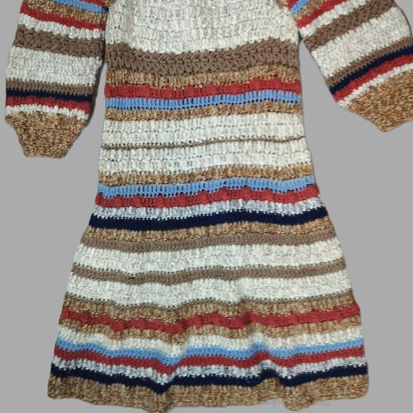 Vintage Marni Striped Crochet Cashmere Cardigan Coat - Picture 16 of 16